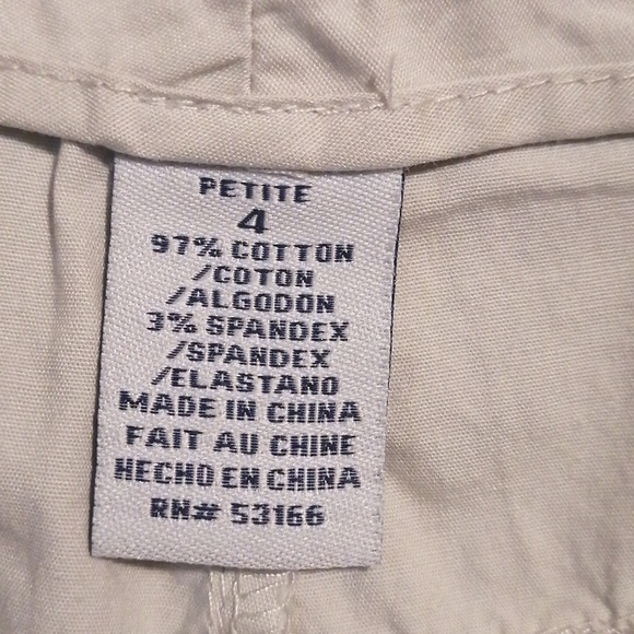 NWOT,Caribbean  Joe ,ladies capris, size 4 petite - Picture 8 of 9